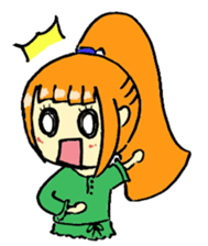 Bass clarinet girl sticker #1441554