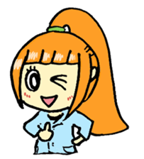 Bass clarinet girl sticker #1441571