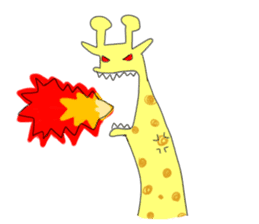 very cute giraffe sticker #1442009
