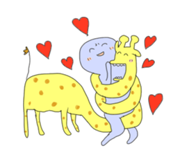 very cute giraffe sticker #1442012