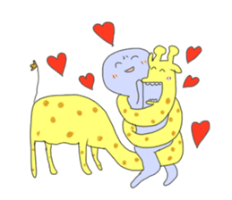 very cute giraffe sticker #1442012