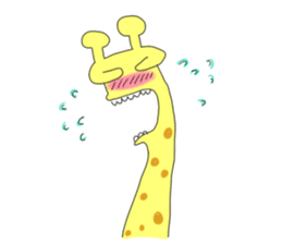 very cute giraffe sticker #1442018