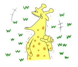 very cute giraffe sticker #1442019