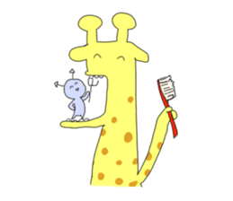 very cute giraffe sticker #1442021