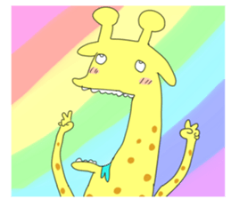 very cute giraffe sticker #1442033