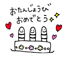 Spotted garden eel sticker sticker #1442325