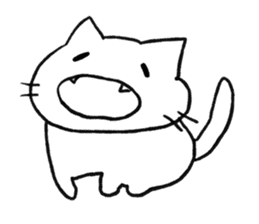 Anime character cat sticker #1443056