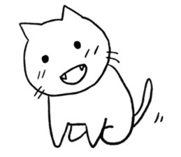 Anime character cat sticker #1443057