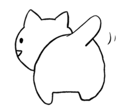 Anime character cat sticker #1443066