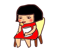 Cyako is an energetic and active girl. sticker #1444165