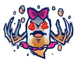 Water Flea Girl sticker #1445147