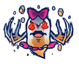 Water Flea Girl sticker #1445147