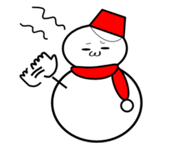 Uzai little snowman sticker #1445396