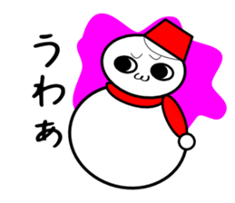 Uzai little snowman sticker #1445398