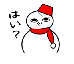 Uzai little snowman sticker #1445399