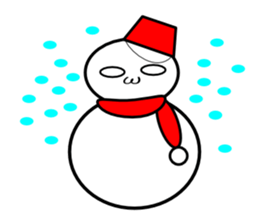 Uzai little snowman sticker #1445400