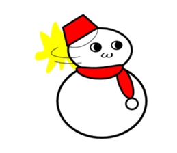 Uzai little snowman sticker #1445402