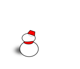 Uzai little snowman sticker #1445403