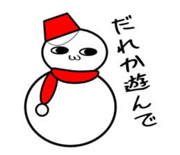Uzai little snowman sticker #1445404