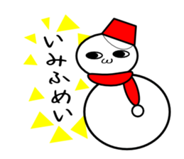 Uzai little snowman sticker #1445405
