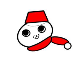 Uzai little snowman sticker #1445406