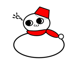 Uzai little snowman sticker #1445408