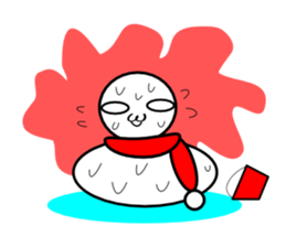 Uzai little snowman sticker #1445409