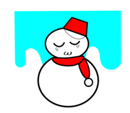 Uzai little snowman sticker #1445411