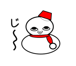Uzai little snowman sticker #1445412
