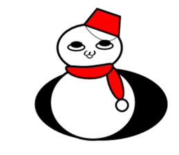 Uzai little snowman sticker #1445416