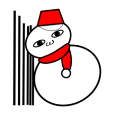 Uzai little snowman sticker #1445418