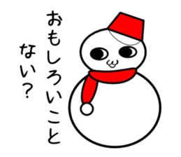 Uzai little snowman sticker #1445420