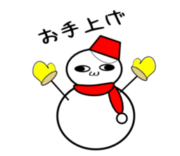 Uzai little snowman sticker #1445422