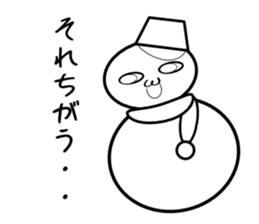 Uzai little snowman sticker #1445423