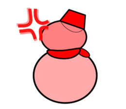 Uzai little snowman sticker #1445425