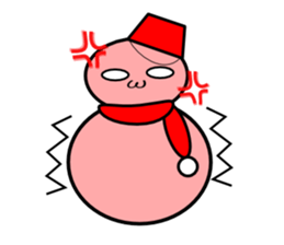 Uzai little snowman sticker #1445428