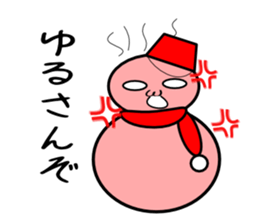 Uzai little snowman sticker #1445429