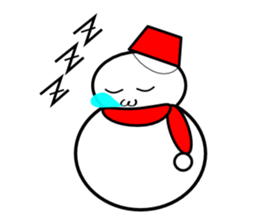 Uzai little snowman sticker #1445430