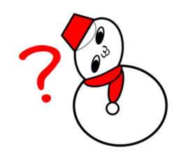 Uzai little snowman sticker #1445431