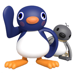 Penguin Taro and penguin Jiro