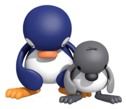 Penguin Taro and penguin Jiro sticker #1445562