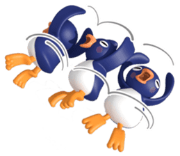 Penguin Taro and penguin Jiro sticker #1445566