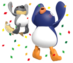 Penguin Taro and penguin Jiro sticker #1445571
