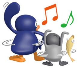 Penguin Taro and penguin Jiro sticker #1445577