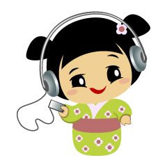 Midori, the cute " kokeshi doll "