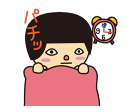 Hairstyle "Okappa" of the Japanese child sticker #1446562