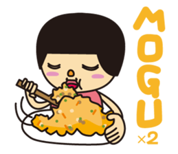 Hairstyle "Okappa" of the Japanese child sticker #1446574