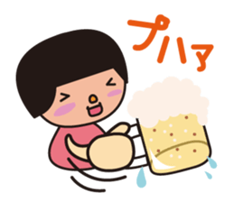 Hairstyle "Okappa" of the Japanese child sticker #1446578