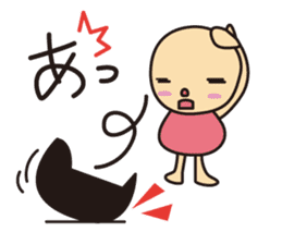 Hairstyle "Okappa" of the Japanese child sticker #1446582