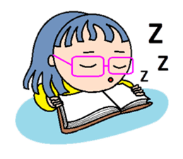 Molly in the pink glasses sticker #1447105